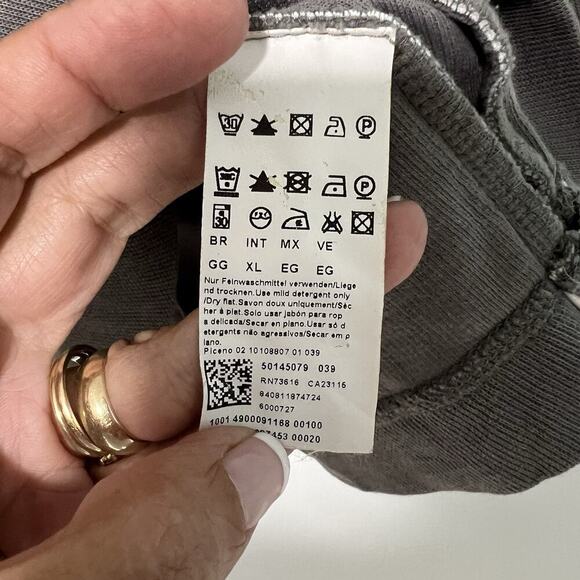 Hugo Boss Sweater Mens XL Brown Pullover Quarter Zip Casual Preppy Knit Cotton - Picture 9 of 15